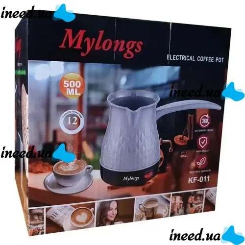 Электрическая турка кофеварка для кофе Mylongs KF-011, Электротурка с терморегулятором и автоотключением Турка-кофеварка