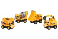 Индукционный трактор с краном Inductive Truck 777-002 едет по линии