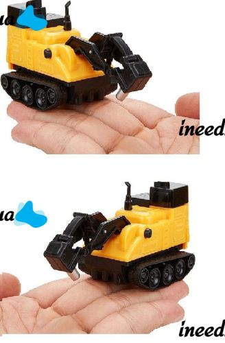 Индукционный трактор с краном Inductive Truck 777-002 едет по линии