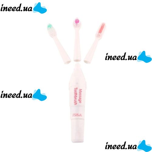 Электрическая зубная щётка на батарейках 3 в 1 Massage Toothbrush R008-1
