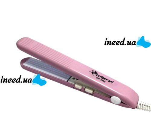 Мини щипцы гофре для волос Gemei GM-2986S 30W в сумочку