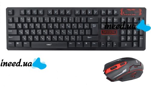 Беспроводная игровая клавиатура и мышь UKC HK-6500