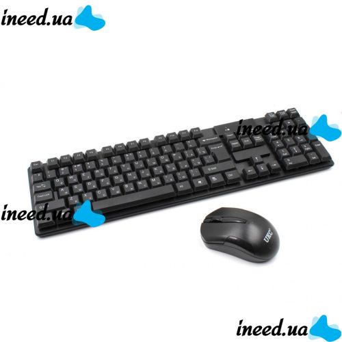 Комплект беспроводная клавиатура и мышь TJ-808 2.4G Black