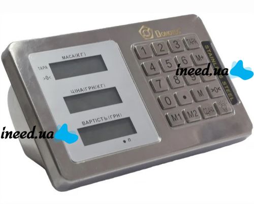 Электронные торговые весы Domotec до 350 кг 40х50, товарные платформа, базарные до 300кг со стойкой