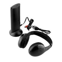 Наушники с микрофоном беспроводные 5 в 1 MH2001 Black + FM радио Wireless,  mp3 pc tv,