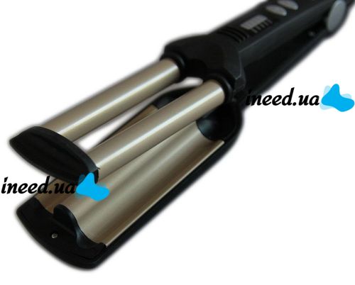 Профессиональная тройная плойка волна Babyliss Pro GBR Wave Envy DT-2021 для укладки волос с регулятором температуры Бебилис Стайлер