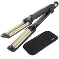 Профессиональная тройная плойка волна Babyliss Pro GBR Wave Envy DT-2021 для укладки волос с регулятором температуры Бебилис Стайлер