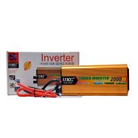 Автомобильный инвертор UKC 24V-220V 2000W авто преобразователь напряжения тока от прикуривателя и аккумулятора, зарядное с защитой от перегрева 2000Вт