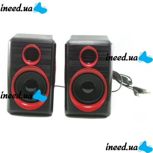 Колонки для ПК компьютера F&T FT-165 Black, Red