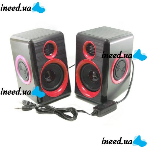 Колонки для ПК компьютера F&T FT-165 Black, Red