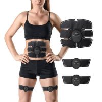 Миостимулятор EMS Trainer 3 в 1 + 2 бабочки на бицепсы, большой полный комплект Тренажер Smart Fitness для мышц пресса живота рук и ног