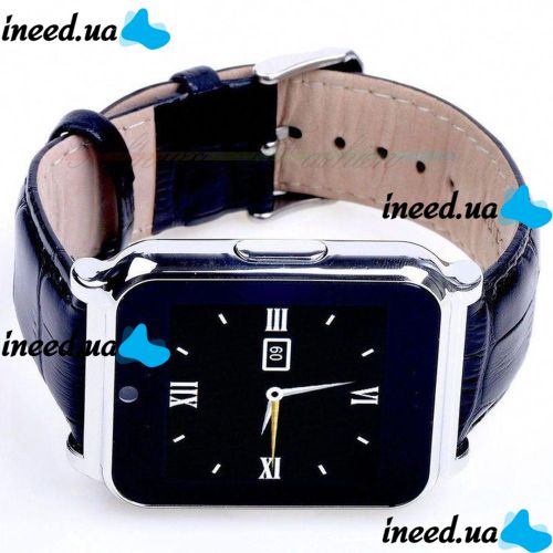 Умные часы Smart Watch W90 black черные кожаный ремешок