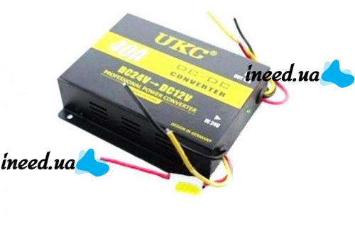 Преобразователь авто инвертор DC/DC 24v-12v 40A DDC-40A