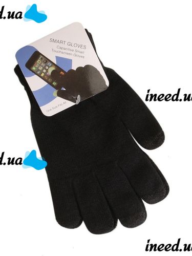 iGloves Black Touchscreen Gloves, Winter Gloves with Touch Fingers for Working with Capacitive Screens, Black