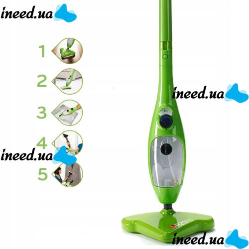 Паровая Швабра H2O Mop X5 высшего сорта Original, 5 в 1 Оригинал, пароочиститель