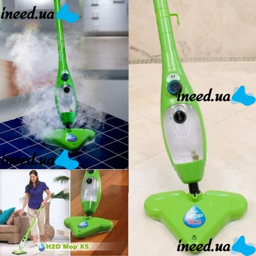 Паровая Швабра H2O Mop X5 высшего сорта Original, 5 в 1 Оригинал, пароочиститель