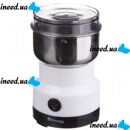 Domotec MS-1106 electric coffee grinder for grinding coffee, nuts, dry beans and cereals, Domotec MS1106 grinder from the White network