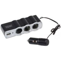 Тройник сплиттер в прикуриватель авто адаптер USB WF-0120