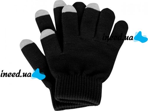 iGloves Black Touchscreen Gloves, Winter Gloves with Touch Fingers for Working with Capacitive Screens, Black