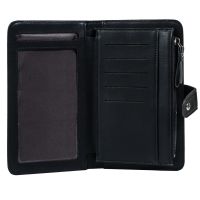 Женский кошелек клатч Baellerry Miracle JC224 Black с отделением для телефона на кнопке, Женское портмоне на 17 отделений для купюр и монет Черный