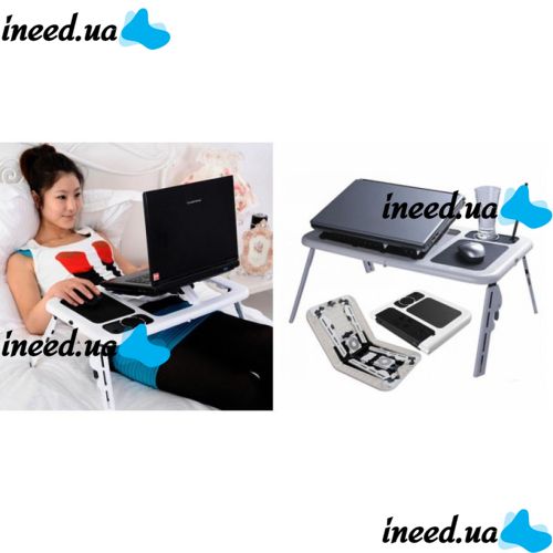 Подставка столик для ноутбука E-Table LD 09 2мя USB кулерами, Етейбл, Е тейбл