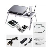 Подставка столик для ноутбука E-Table LD 09 2мя USB кулерами, Етейбл, Е тейбл
