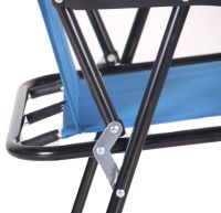 Folding chair AMF Picnic CCS022 Travel Picnic, up to 150kg, Oxford, Folding chair with armrests, camping, fishing Blue