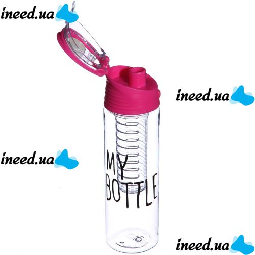 Бутылка для напитков My Bottle 6009-700 с колбой под фрукты, цвета в ассортименте