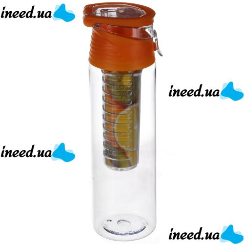 Бутылка для напитков My Bottle 6009-700 с колбой под фрукты, цвета в ассортименте