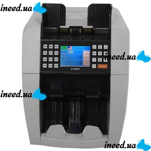Профессиональная счетная машинка Bill Counter AG H-8800 с режимом распознаванием номинала банкноты