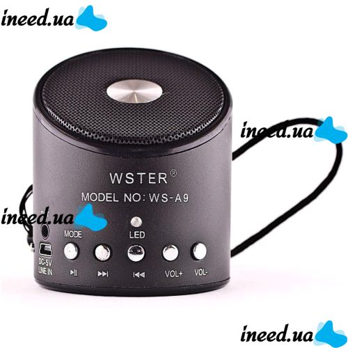 Мини портативная MP3 колонка от USB FM WS-A9