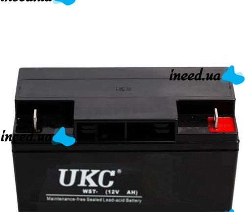 Универсальный аккумулятор UKC 12V 24Ah WST-24 (Аккумуляторная батарея 12В 24Ач)