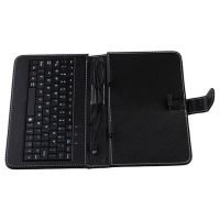 Чехол клавиатура для ПК планшета 7 Rus Black Mini и Micro Usb, чехол для планшета ПК "7"