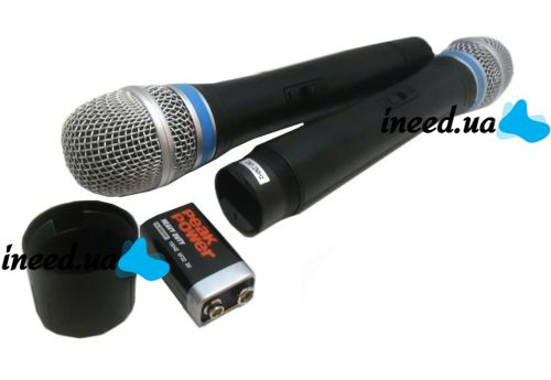 Беспроводной комплект из 2-х микрофонов Sennheiser EW-100 радиосистема два радиомикрофона и база