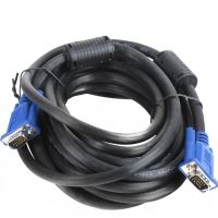 Кабель, переходник GBX с VGA на VGA длинной 10м с двумя фильтрами Интерфейсный для монитора 10 метров с фильтром, Шнур для телевизора, проектора