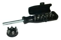 Отвертка с усиленной ручкой и насадками битами TOOL QC002 5 насадок