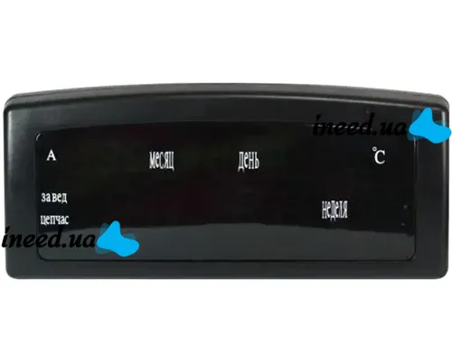 Электронные настольные часы Caixing CX 909-A с зеленой Led подсветкой, Настольные цифровые часы красные с датой и термометром от сети 220V