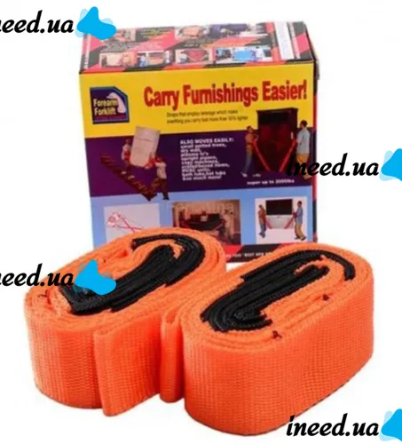 Ремни для переноса багажа, мебели и тяжелых грузов Carry Furnishings Easier 6684 Такелажный подъемный ремень для поддержки и переноски груза