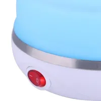 Electric Kettle Folding with Auto-off Electric Kettle 0.5 L, Travel Silicone Electric Kettle, Portable Electric Mini Kettle Blue