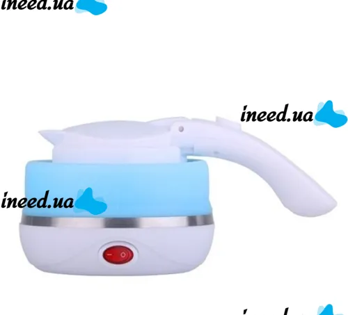 Electric Kettle Folding with Auto-off Electric Kettle 0.5 L, Travel Silicone Electric Kettle, Portable Electric Mini Kettle Blue