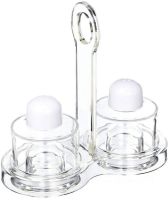 Настольный набор для специй Spice Jar. O.V.S.P. Stack Dispenser Set органайзер для хранения масла, уксуса, перца и соли на 4 емкости с подставкой