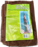 Антимоскитная сетка на магнитах Magic Mesh Brown 90Х210 см раздвижная магнитная москитная штора от насекомых и мух на дверь Коричневая Меджик Меш
