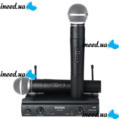 Wireless Microphone SHURE UT4/PGX-58 Dual Antenna Base with 2