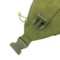 Тактическая нагрудная сумка мессенджер Cross Body Оливковая однолямочная водонепроницаемая мужская барсетка через плечо, кобура олива Кросс боди, Хаки