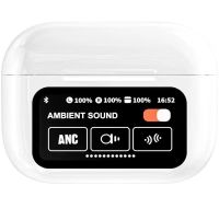 Беспроводные вакуумные наушники TWS AirPods A9 PRO 2 Bluetooth в кейсе с сенсорным дисплеем, Наушники-гарнитура вкладыши блютуз с шумоподавлением