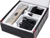 Беспроводная аккумуляторная машинка Gemei GM-657 3W для стрижки волос, Аккумуляторный триммер бритва для окантовки бороды и усов Gemmy Золотистый