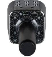Беспроводной караоке микрофон WSTER WS-1688 Bluetooth USB AUX FM со встроенной колонкой и 5 тембрами голоса на аккумуляторе с динамиком WS1688 Черный