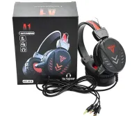 The Engineer A1 Wired Overhead USB Headphones with Microphone and LED Backlight, Gaming Headset for Computer, Gaming A-1, A1