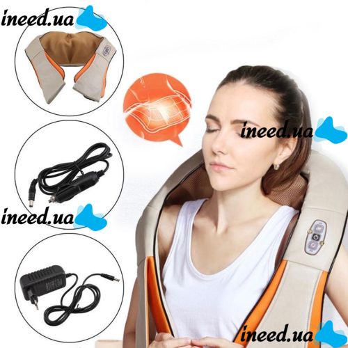Roller massager for neck, shoulders and back Massager of Neck Kneading with heating and remote control, Shiatsu, on shoulders