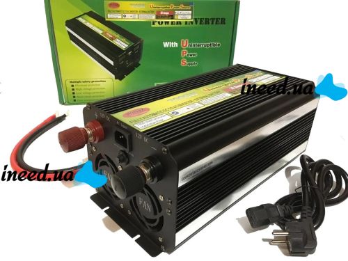 Автомобильный преобразователь напряжения Wimpex 12V-220V 7200W инвертор c Led дисплеем и зарядным от сети 220